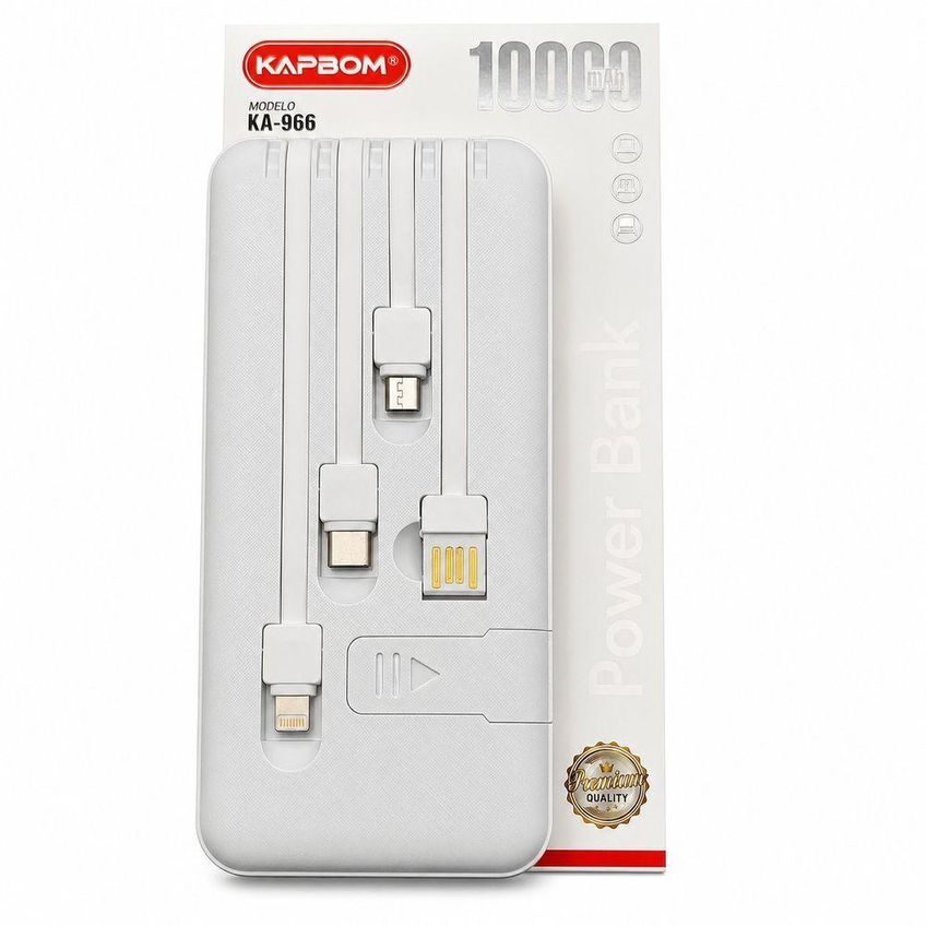 Power Bank Carregador Portátil 10000mah Bateria Externa Preto - imagem 3