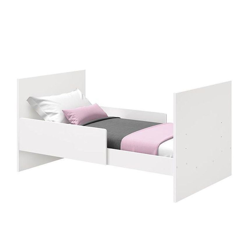Berço Mini Cama Katatau Flex Com Colchão D18 De 10cm Branco-savana Reller Móveis - imagem 3