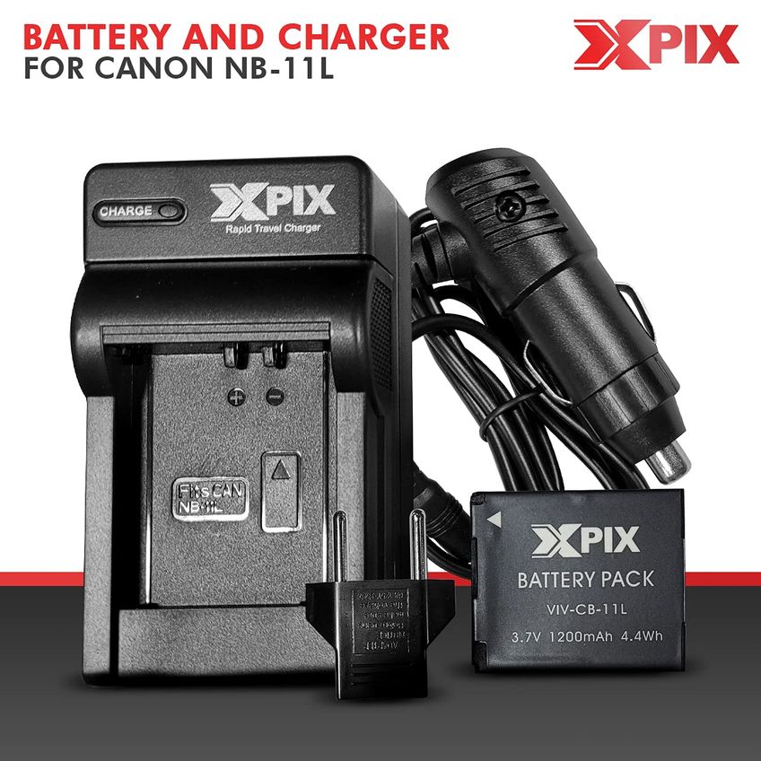 Conjunto De Bateria E Carregador Xpix Nb-11l Para Dslr - imagem 3
