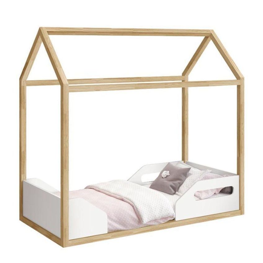 Mini Cama Montessoriana Zoe Com Colchão Physical D20 Branco-natural Reller Móveis - imagem 3