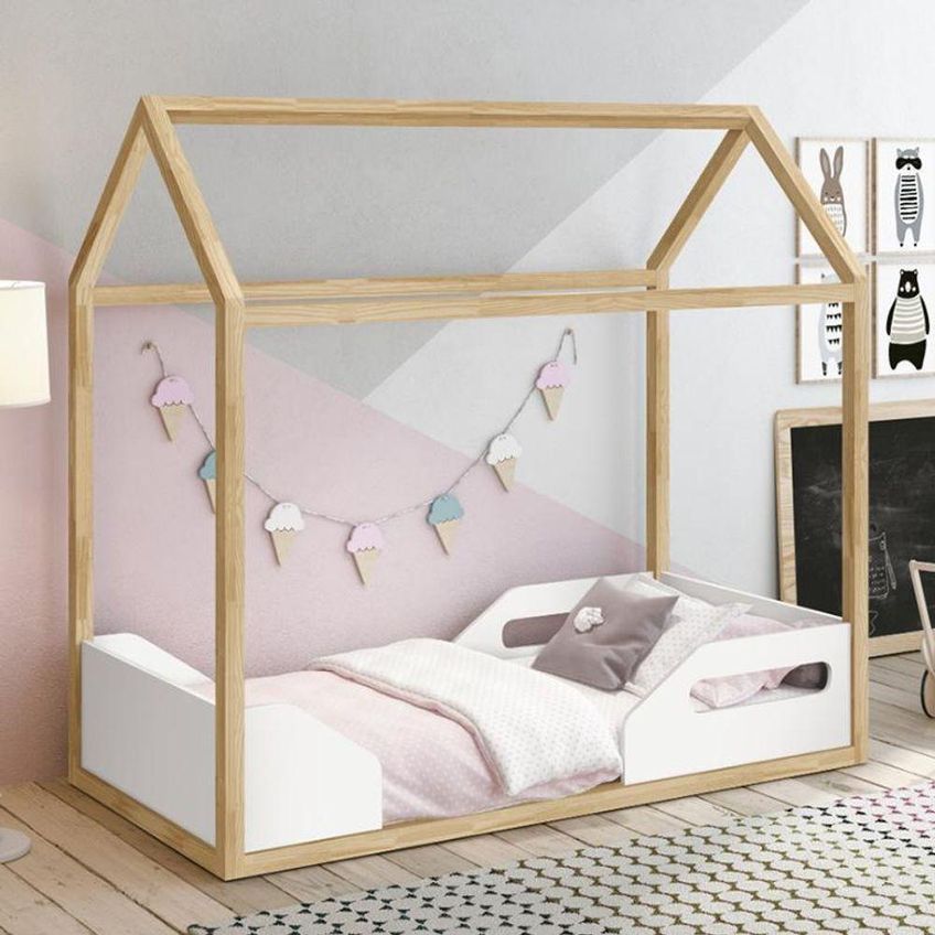 Mini Cama Montessoriana Zoe Com Colchão Physical D20 Branco-natural Reller Móveis - imagem 4