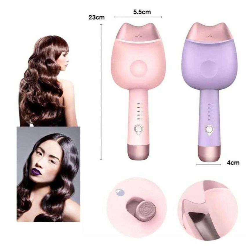 Modelador De Cabelo 32mm Cerâmico 50w Aquecimento Rápido Cinza - imagem 4