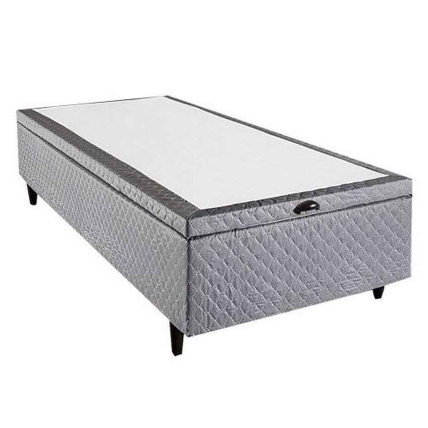 Base Cama Box Baú Solteiro Herval Montana 46x79x198 Cm Cinza - imagem 3
