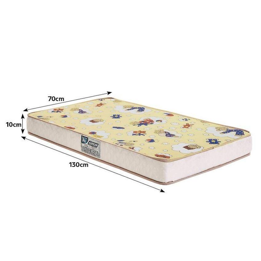Dormitório Lívia Guarda Roupa Cômoda E Berço Americano Tico Com Colchão MDF Branco Phoenix Baby - imagem 5