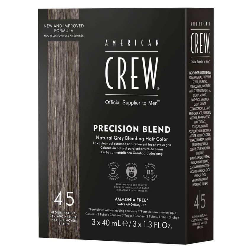 Cor De Cabelo Temporária American Crew Men Natural Grey 40ml - imagem 2