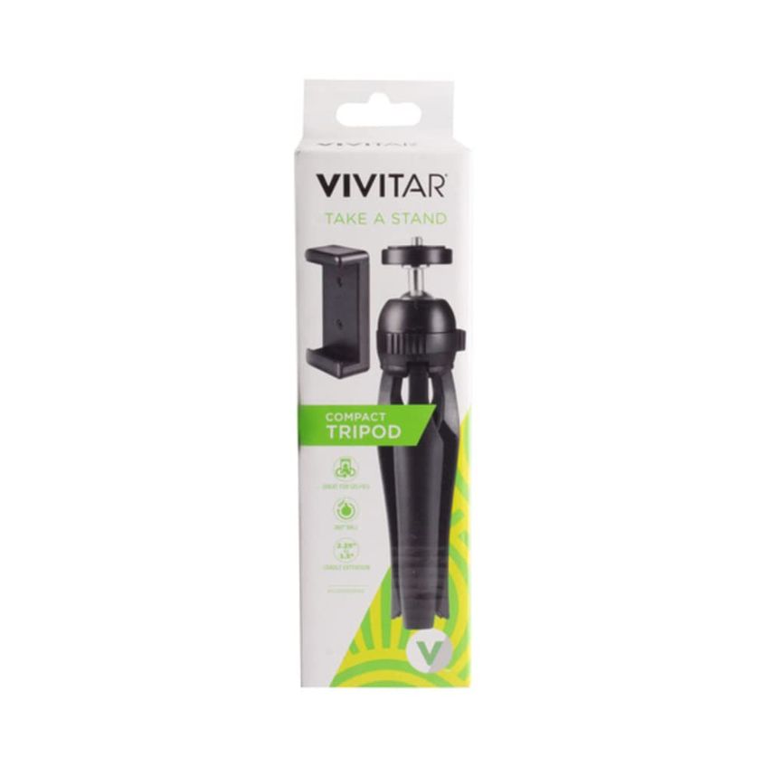 Tripé Compacto Vivitar 19 cm Para Selfie Preto (viv-tr-122) - imagem 4