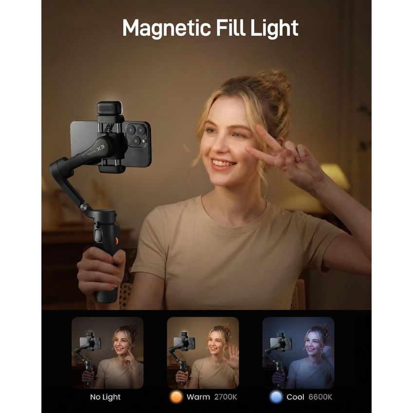 Estabilizador Gimbal Hohem Isteady X3 3 Eixos Dobrável E Leve - imagem 5