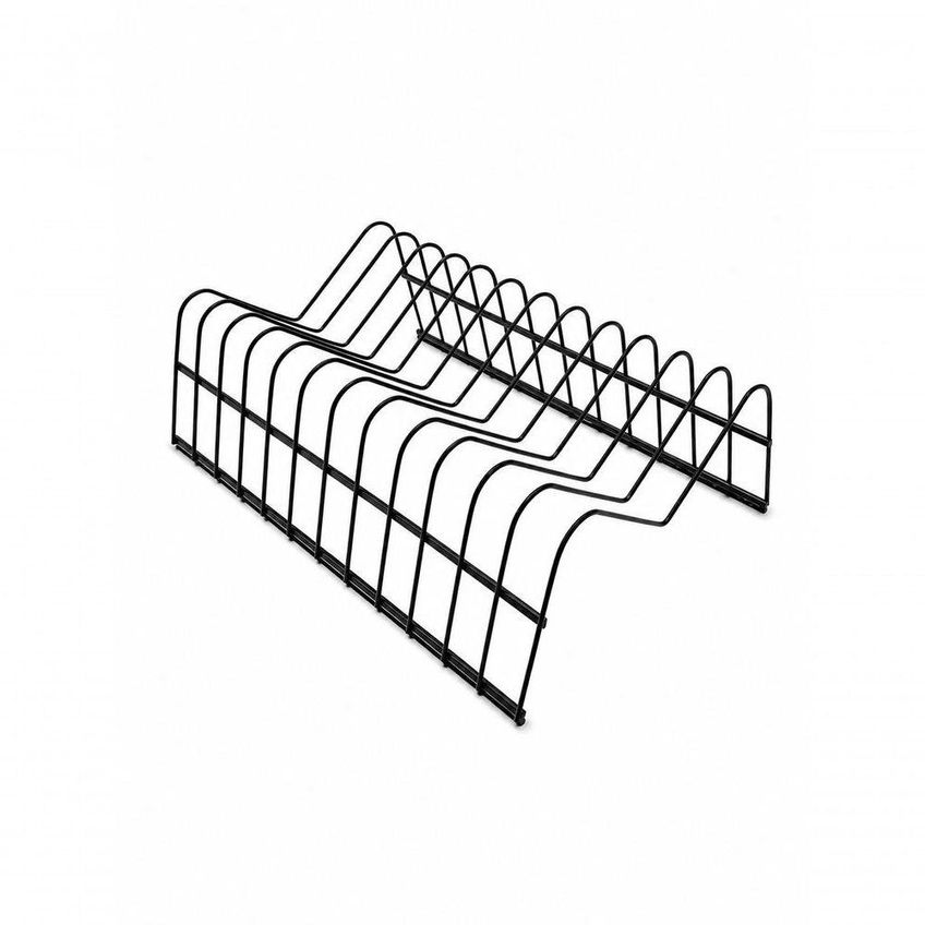 Kit Organizador De Cozinha 3 Peças Aramado Para Pratos Refratários E Copos Metal Preto - imagem 4