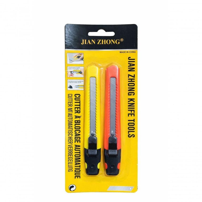 Kit Estilete 9mm Compacto Profissional Com Lâmina Retrátil Inox - imagem 3