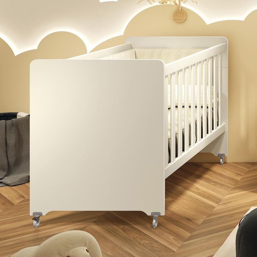 Berço Evolution 4 Em 1 Em Mini Berço Sofá Cama E Mini Cama Bege - imagem 2