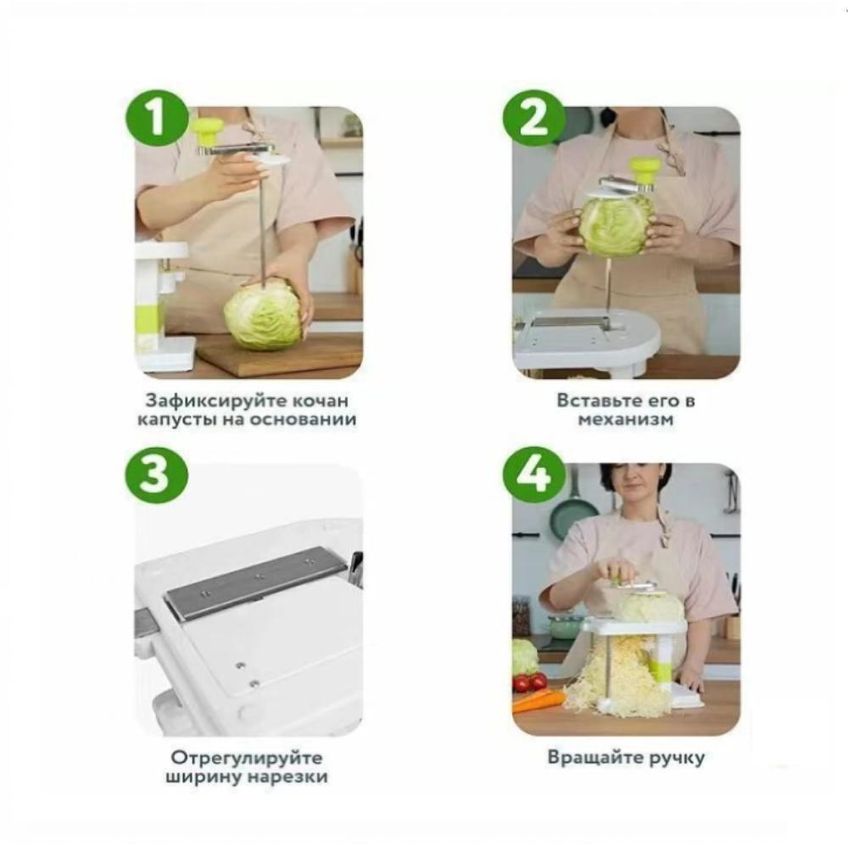 Cortador De Legumes Espiral Fatiador Picador Com 3 Lâminas Inox - imagem 3