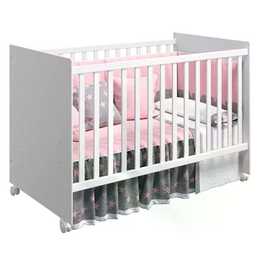 Berço Tico Com Colchão Supreme D18 130x70cm Branco Fosco - imagem 3