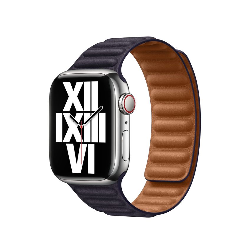 Pulseira De Relógio Apple Leather Link 41 Mm Ink S/m - imagem 2