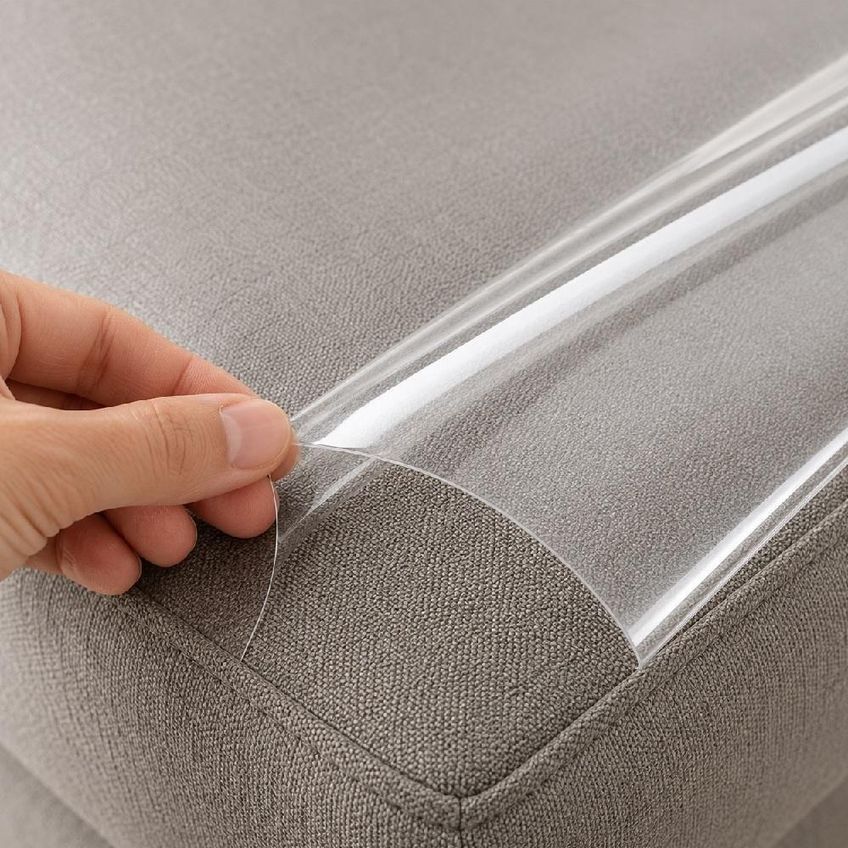 Adesivo Protetor Para Móveis Contra Arranhões De Gatos Autoadesivo Transparente - imagem 4
