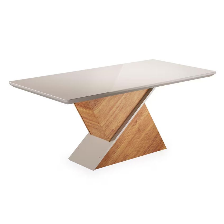 Conjunto Mesa Jantar Atlantis 200x90cm 08 Cadeiras Estofadas Tampo Vidro Revestimento Veludo Viero - imagem 3