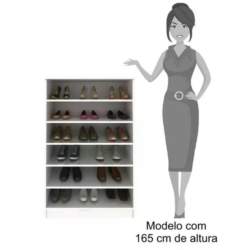 Kit 4 Armários Multiuso Bella 72cm MDP Branco Phoenix Baby - imagem 5