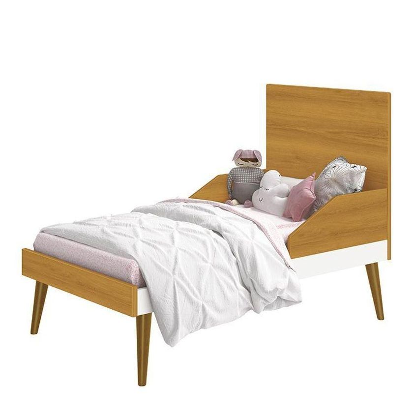 Conjunto De Quarto Infantil Theo 6 Gavetas MDF Branco-Savana Reller Móveis - imagem 5