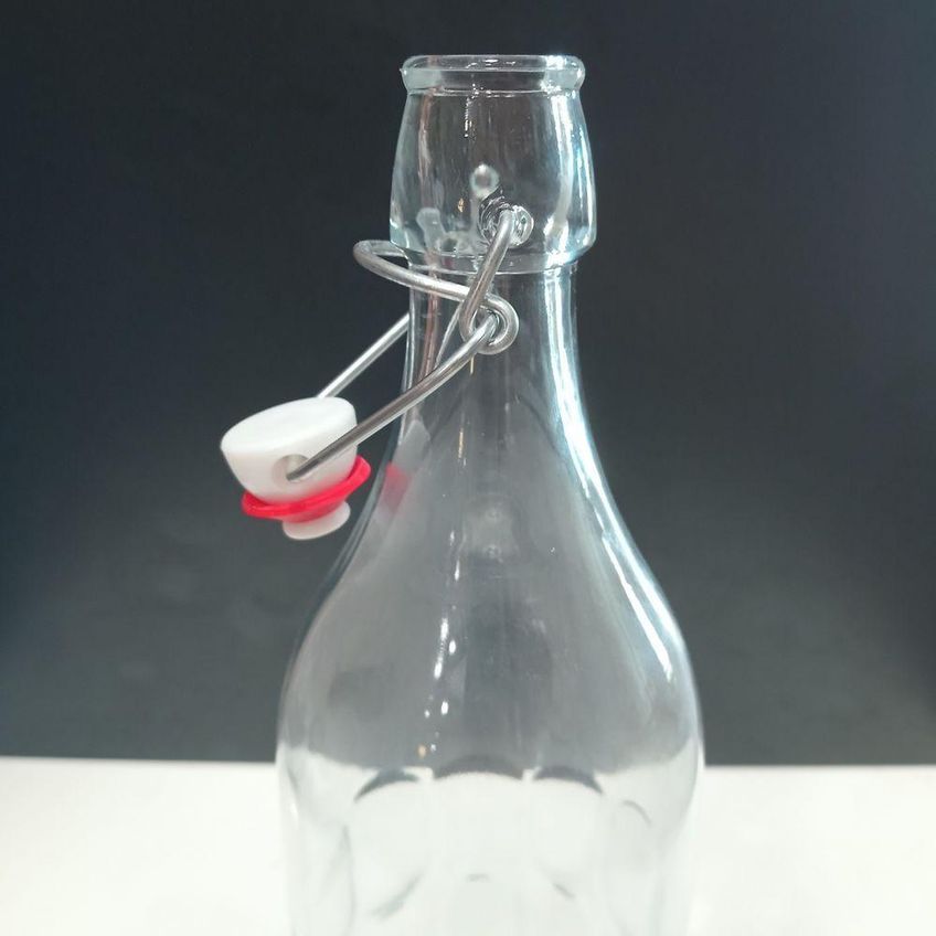 Garrafa Moresca Para Água E Suco Em Vidro Transparente Com Tampa 1L Bormioli Rocco - imagem 4