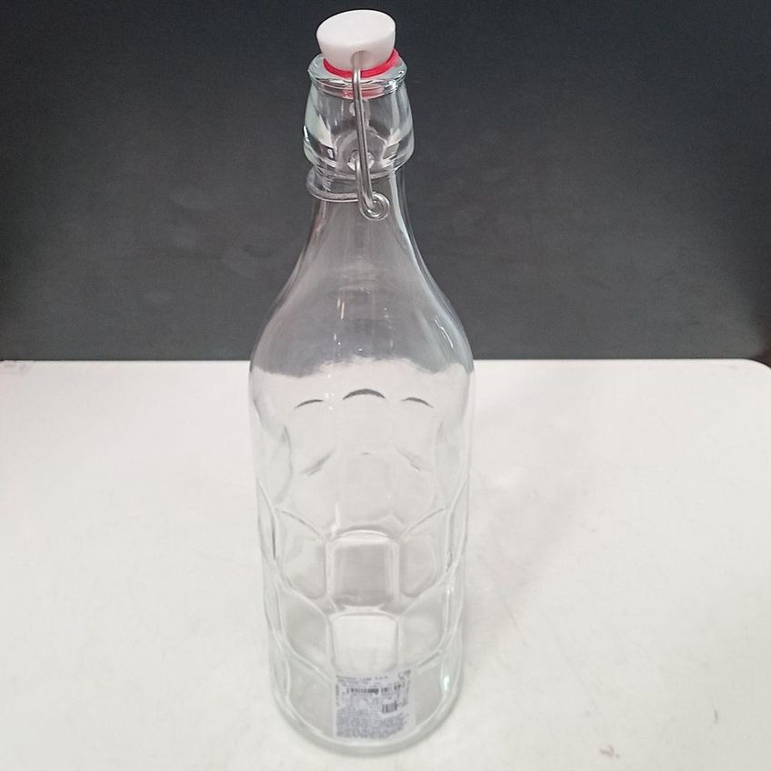 Garrafa Moresca Para Água E Suco Em Vidro Transparente Com Tampa 1L Bormioli Rocco - imagem 5
