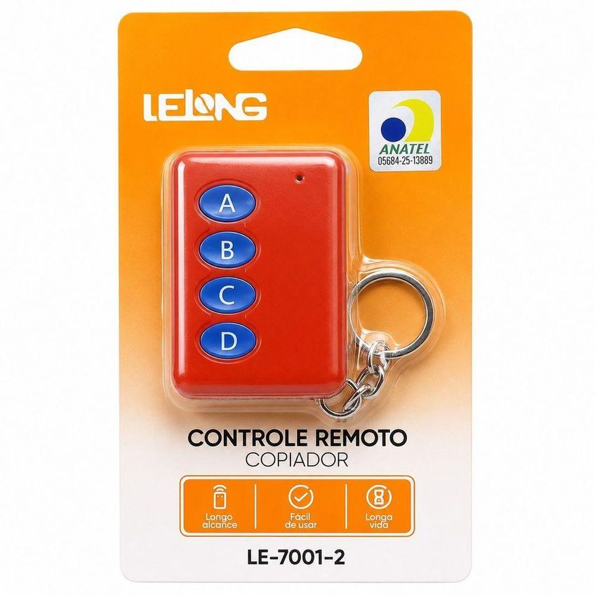 Controle Remoto Copiador Universal 433mhz Bivolt Lelong - imagem 4