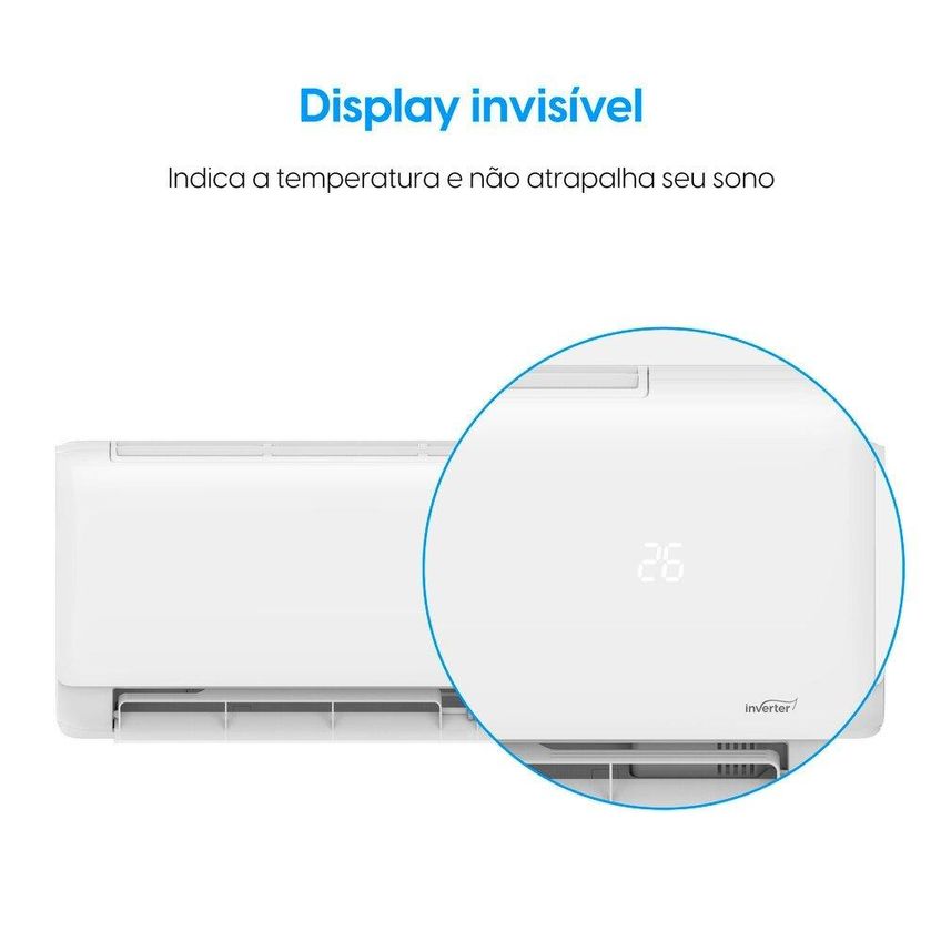 Ar Condicionado Split 9000 Btus Elgin Eco Iii 45hjqe9 - Inverter Wi-fi Interno + Externo Quente E Frio - imagem 4