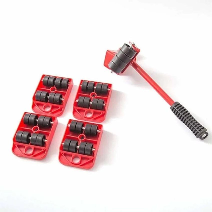 Carrinho Para Móveis Kit Portátil 5 Peças Com Levantador 150kg Bivolt - imagem 3
