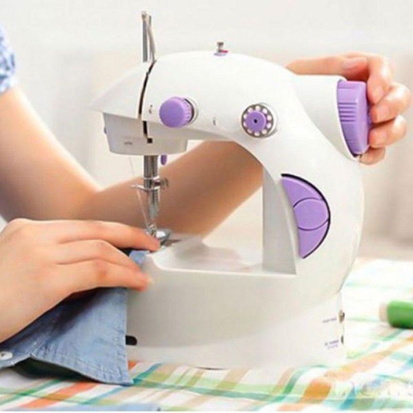 Máquina De Costura Mini Portátil Elétrica Reta 750 Pontos Por Minuto Bivolt - imagem 3