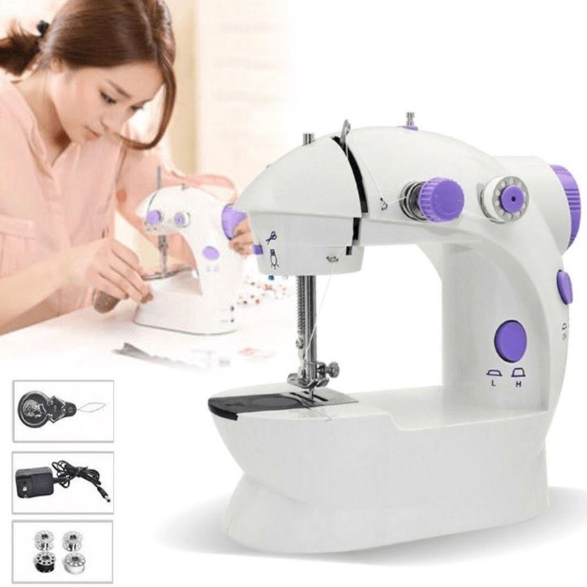Máquina De Costura Mini Portátil Elétrica Reta 750 Pontos Por Minuto Bivolt - imagem 4