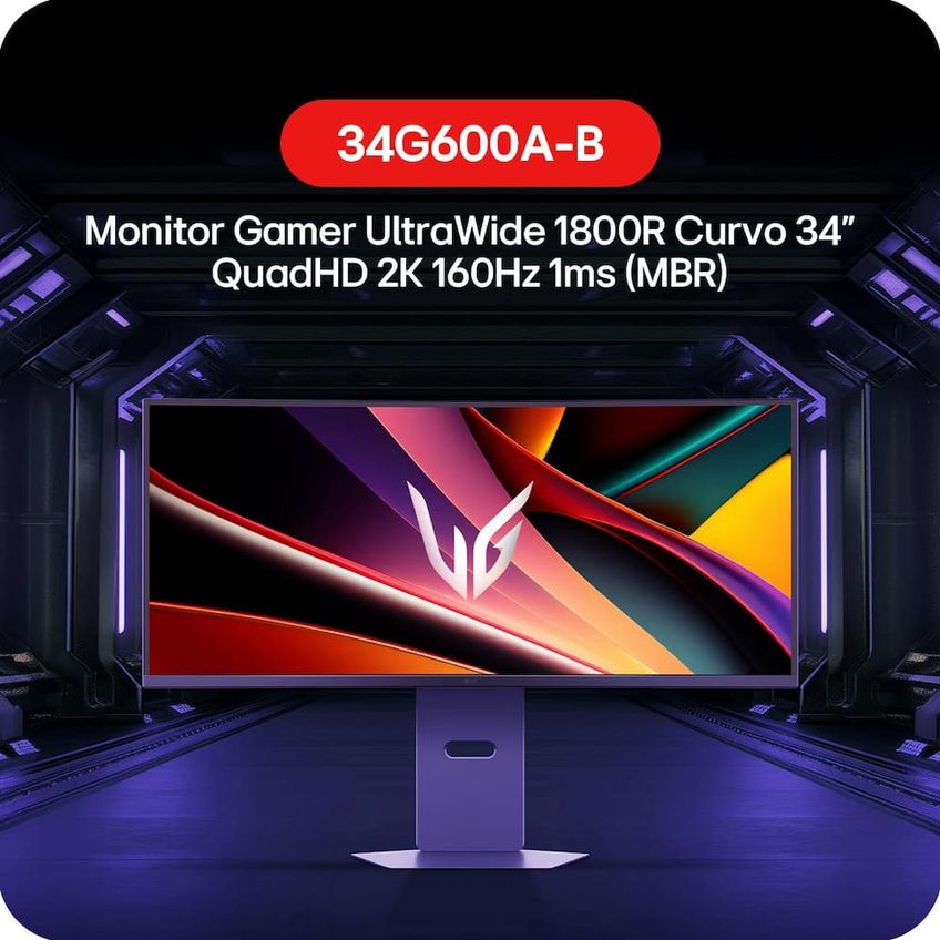 Monitor Gamer Curvo 34 Polegadas 34g600a-b Ultragear LG - imagem 4