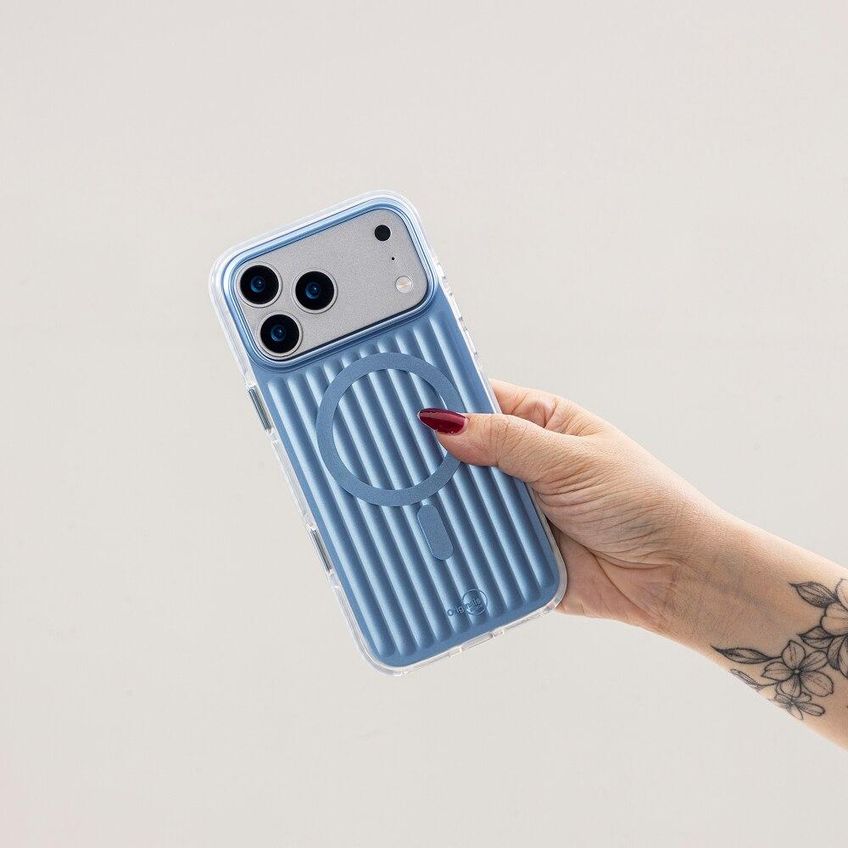 Capa iPhone 14 Pro / 13 Pro Wave Originais Iplace Azul - imagem 2