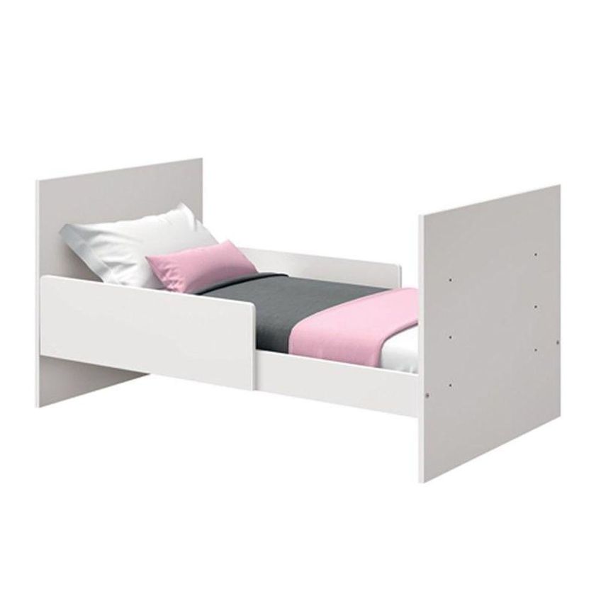 Berço Mini Cama Katatau Flex Transforma-se Em Mini Cama E Sofazinho Branco 133cm Reller Móveis - imagem 3