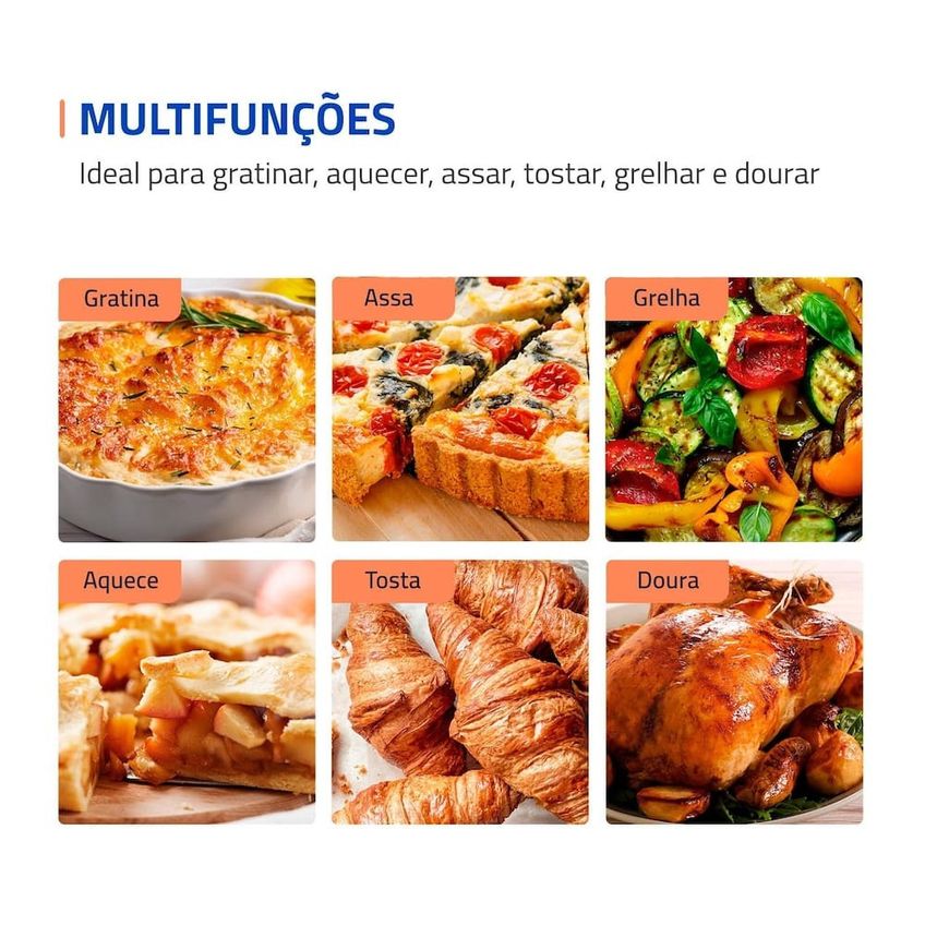Forno Elétrico Mondial Family II 42 Litros 1600W Grill - imagem 3