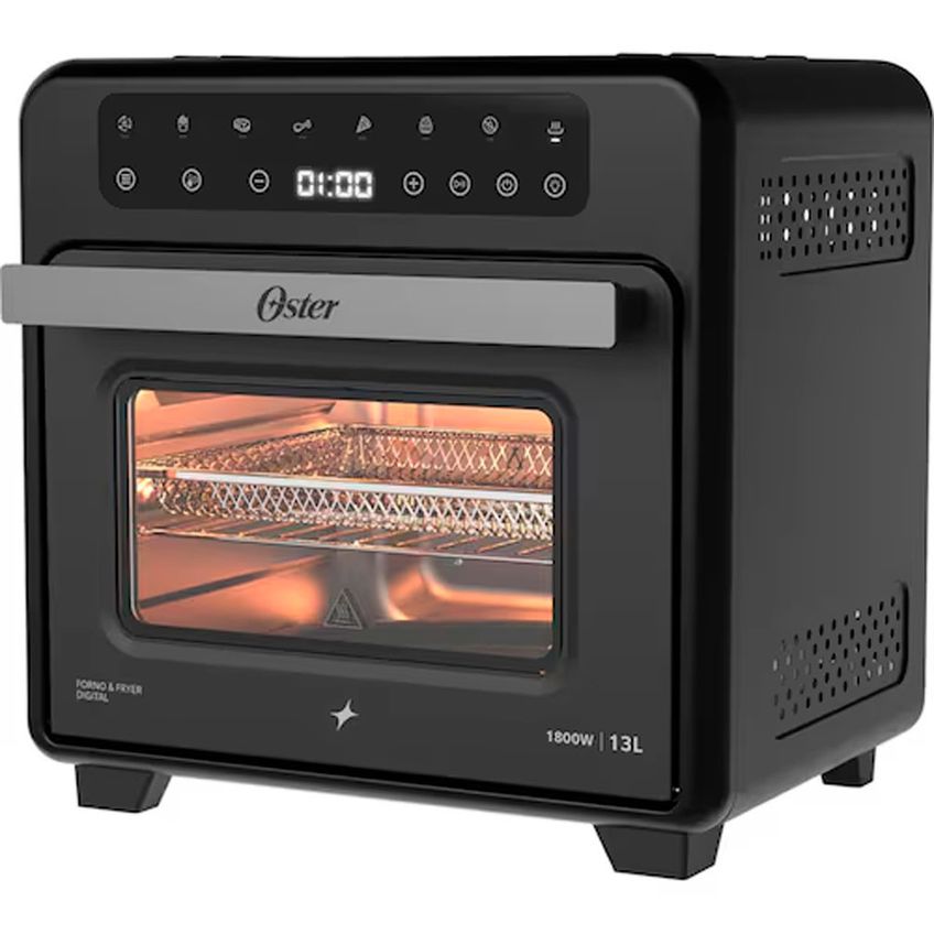 Forno E Fryer Digital Pro 13l 8 Em 1 1800w Painel Touch Digital Função Desidratar Oster - imagem 2