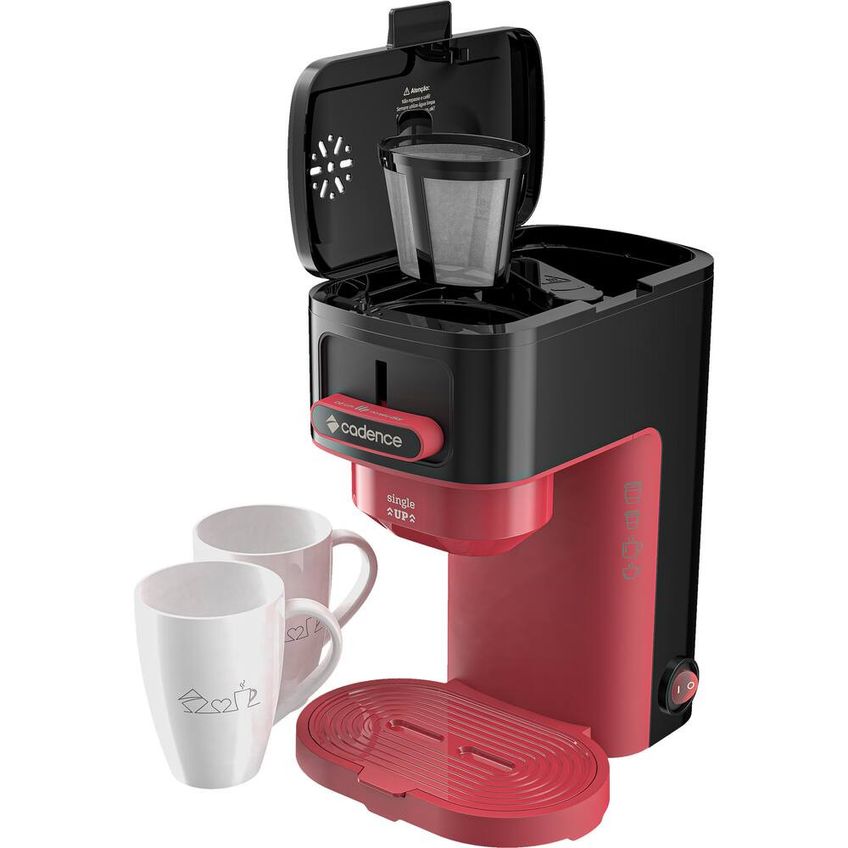 Cafeteira Elétrica Cadence Single Up Compacta Porta Filtro Permanente Caneca Térmica - imagem 2