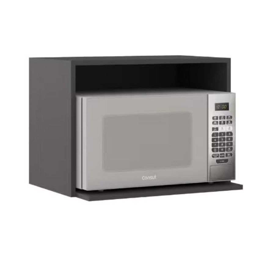 Armário Aéreo Etna 58cm Nicho Para Micro-ondas Poliman - imagem 3