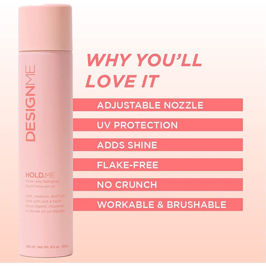 Spray De Cabelo Designme Hold.me Three-way Extra Hold 280 Ml - imagem 3