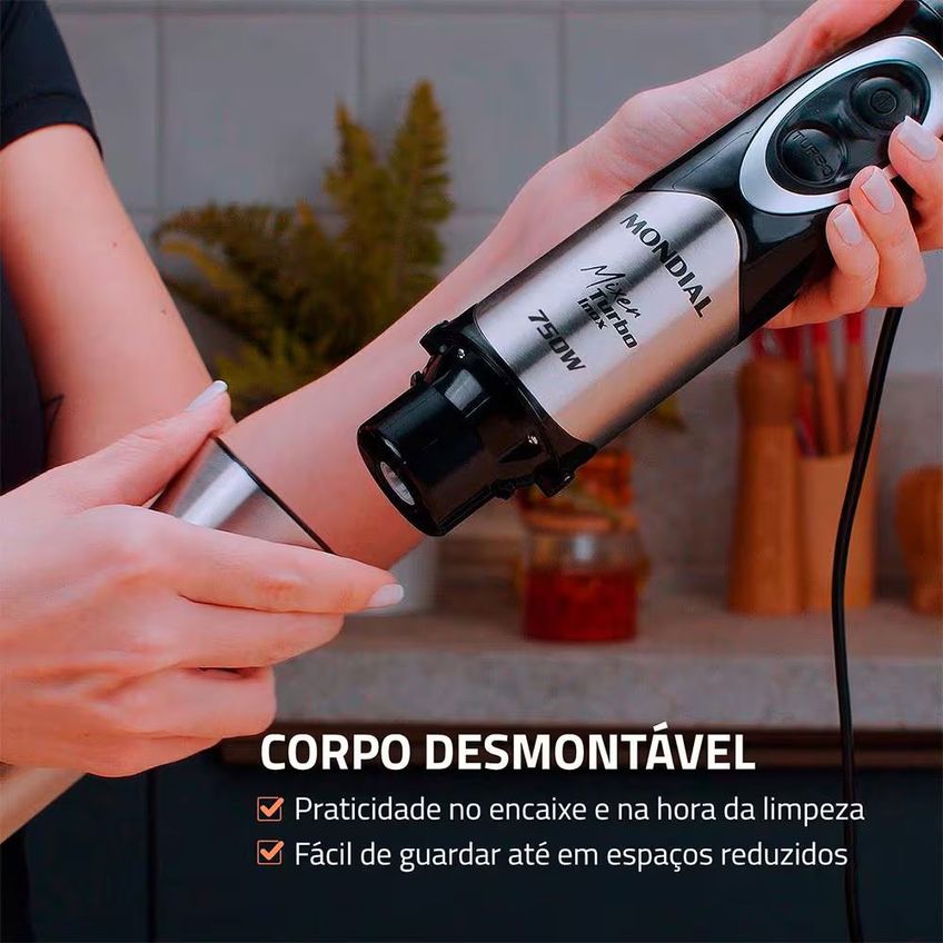 Mixer Turbo Haste Inox M-16-bi 500w Mondial - imagem 5
