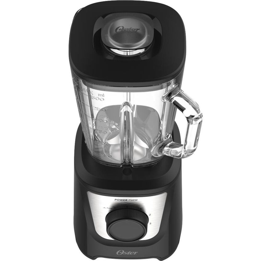 Liquidificador Power Black Inox 1,5l 750w Jarra De Vidro 5 Velocidades Oster - imagem 5