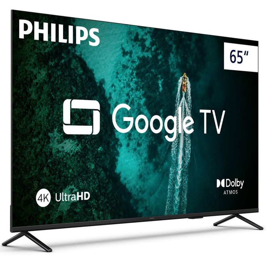 Smart TV 65 Polegadas 4K Philips 65PUG7419/78 Google TV Comando de Voz Dolby Atmos - imagem 2