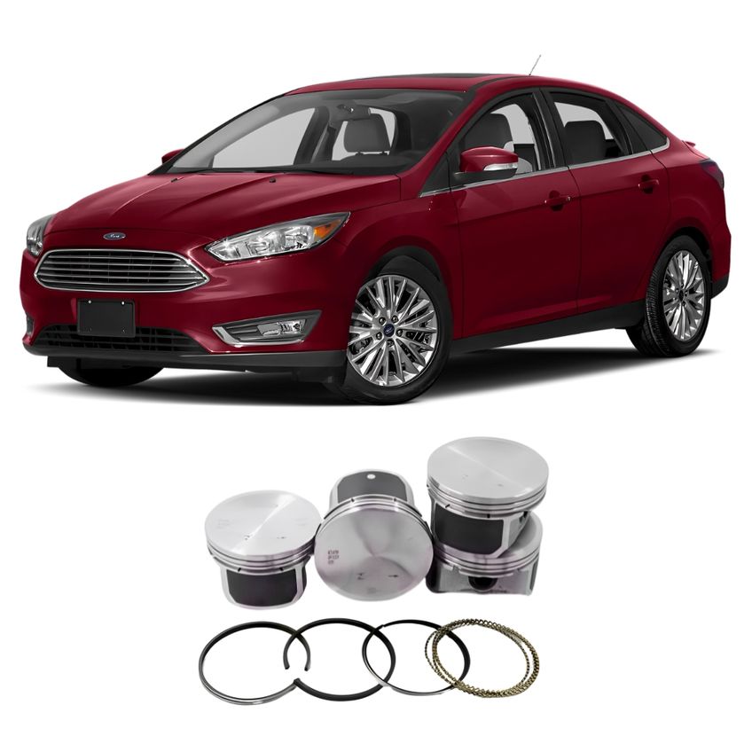 Pistão E Anel Ford Focus Duratec He 2.0 16v +0,50 4 Cilindros - imagem 3
