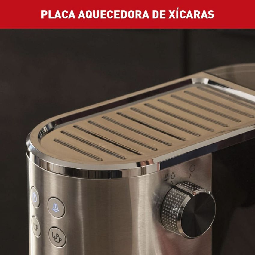 Cafeteira Elétrica Arno Espresso Steam E Pump Virtuoso Plus 1L 15 Bar Thermoblock - imagem 3