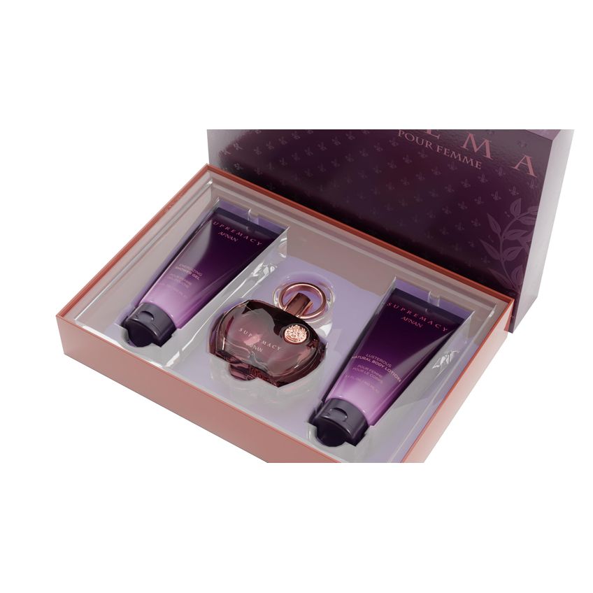 Conjunto De Perfume Para Presente Afnan Supremacy Purple Eau De Perfume 100ml - imagem 3