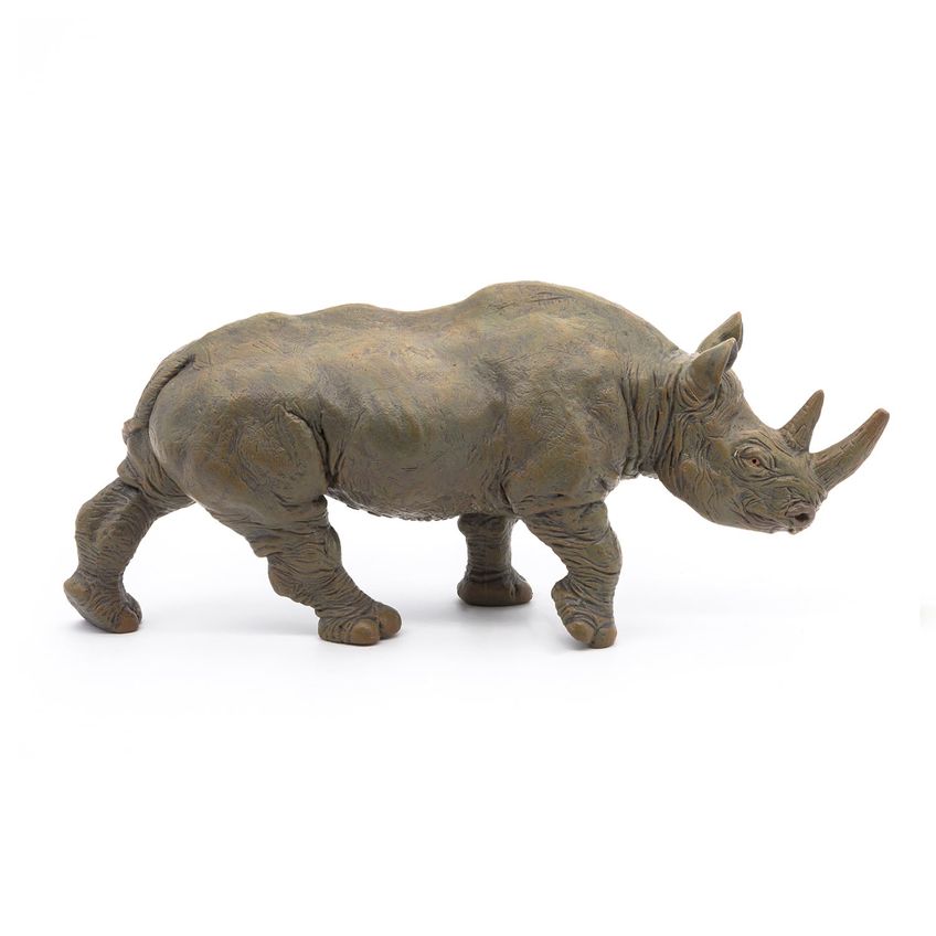 Boneco De Brinquedo Papo Black Rhinoceros Grey - imagem 3