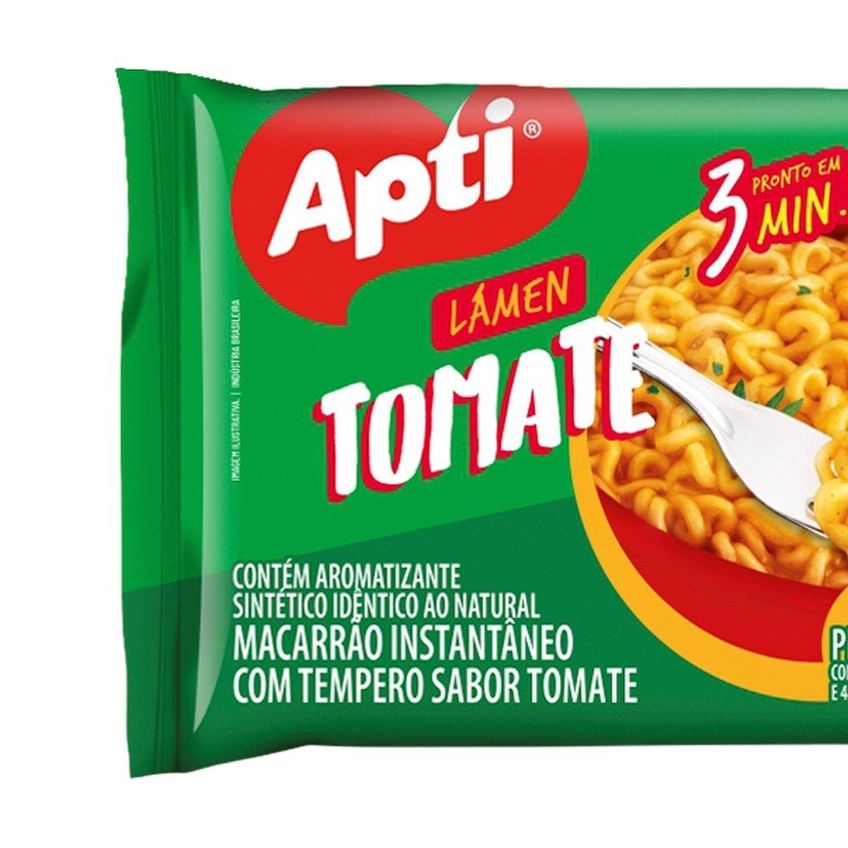 Macarrão Instantâneo Apti Tomate 70g Embalagem Com 50 Unidades - imagem 2