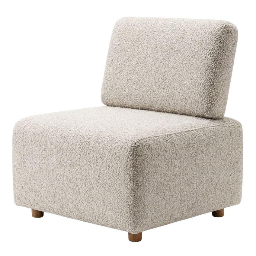 Poltrona Modular Block Pes Madeira Boucle Tce 1018 Moll - imagem 2
