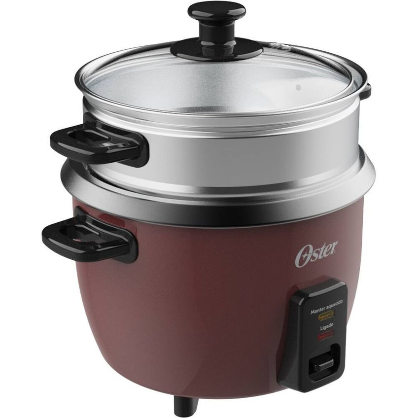 Panela Elétrica de Arroz 1L Antiaderente Função Aquecer Tampa de Vidro Oster - imagem 3