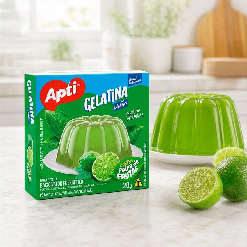 Gelatina Apti Limão 20g - Embalagem Com 36 Unidades - imagem 3