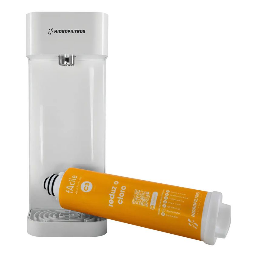 Purificador Hidrofiltros Facile C3 Água Natural Branco - imagem 4