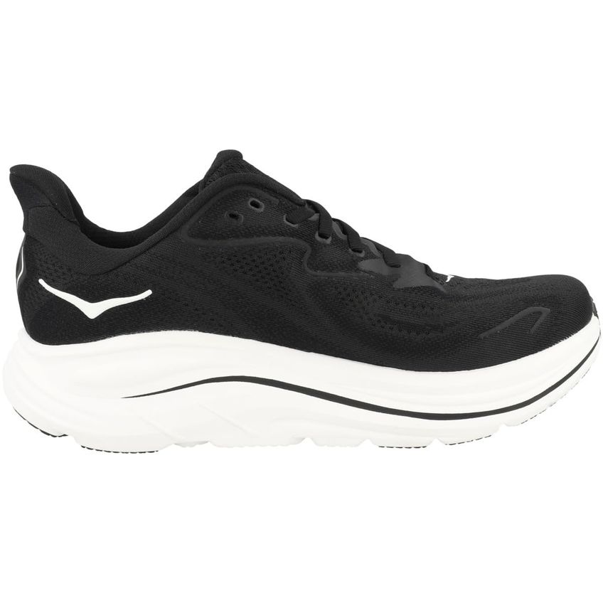 Tênis Hoka Clifton 10 Masculino Preto/Branco Tamanho 11 Largura Extra - imagem 3