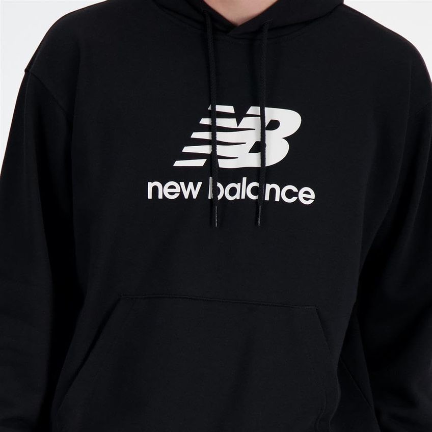 Moletom New Balance Masculino G Preto Com Logo Em Fleece - imagem 4